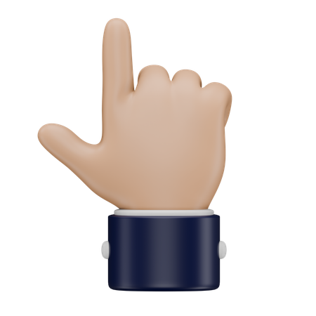 Gesto de apontar com a mão  3D Icon