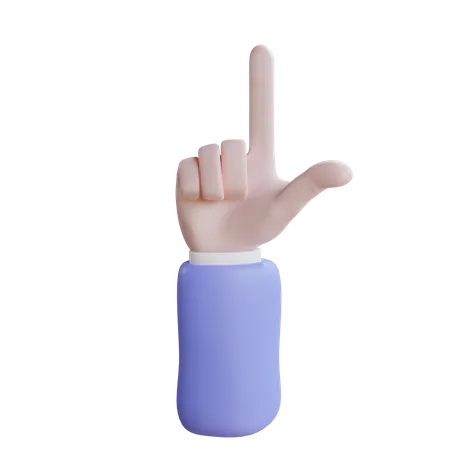 Gesto de apontar o dedo  3D Icon