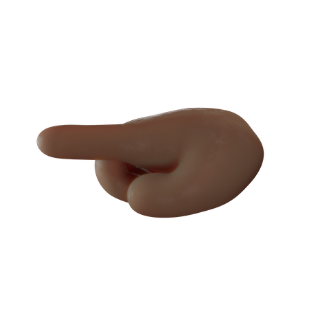 Gesto de apontar o dedo  3D Illustration