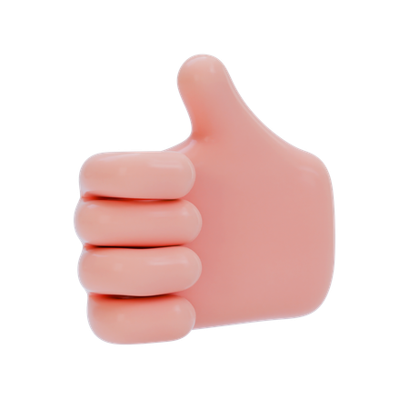 Gesto de aprobación con la mano  3D Icon