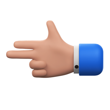 Gesto de arma  3D Icon