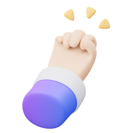Bater gesto com a mão  3D Icon