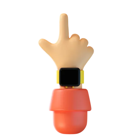 Bater ou clicar gesto com a mão  3D Icon
