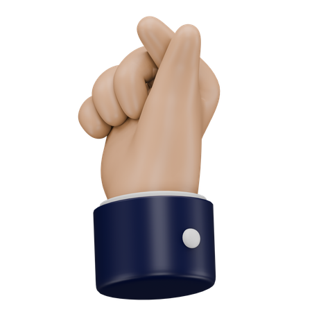 Gesto de dedo do coração  3D Icon