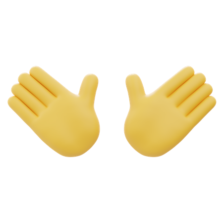 Detener el gesto de la mano  3D Icon