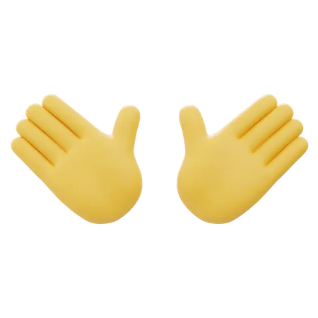 Detener el gesto de la mano  3D Icon