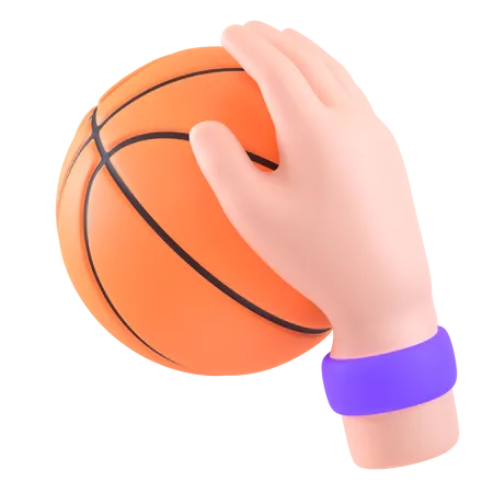 Gesto de drible de basquete  3D Icon