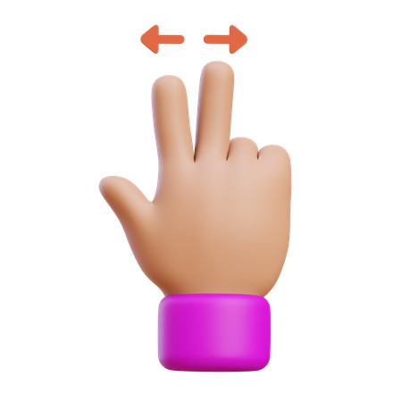 Gesto de extender las dos manos  3D Icon