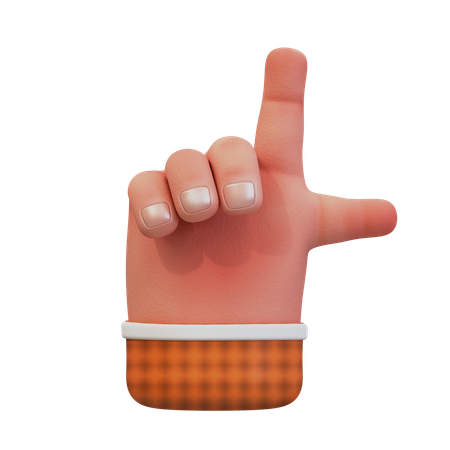 Gesto de la mano de hacer tictac  3D Icon