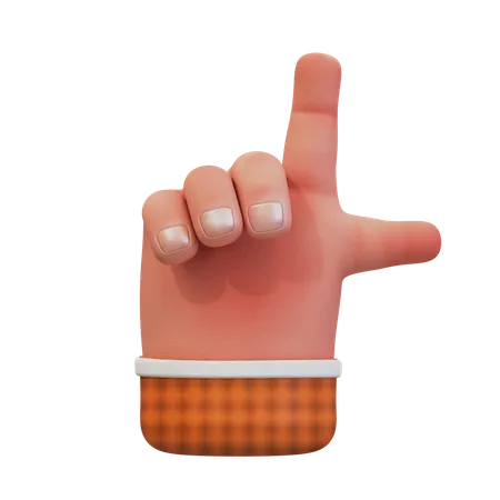 Gesto de la mano de hacer tictac  3D Icon