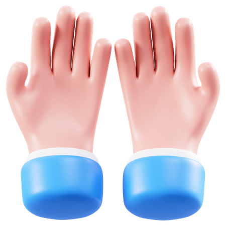 Rezar gesto de la mano  3D Icon