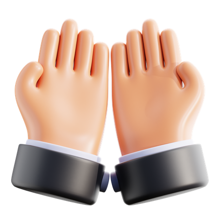 Rezar gesto de la mano  3D Icon