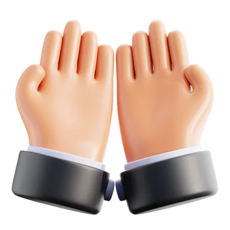 Rezar gesto de la mano  3D Icon