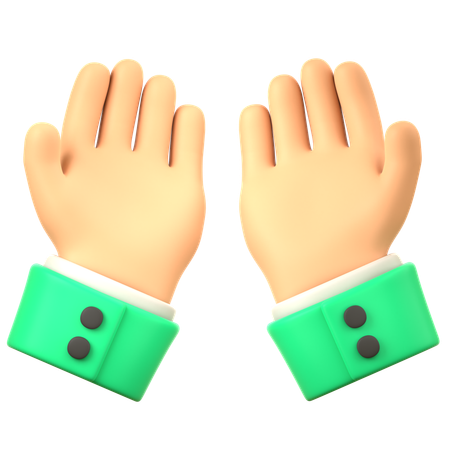 Rezar gesto de la mano  3D Icon