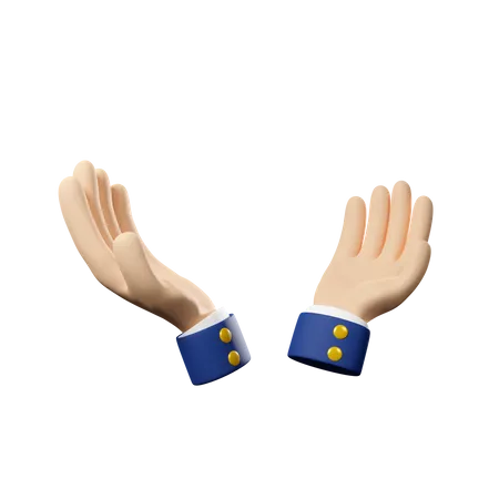 Rezar gesto de la mano  3D Icon