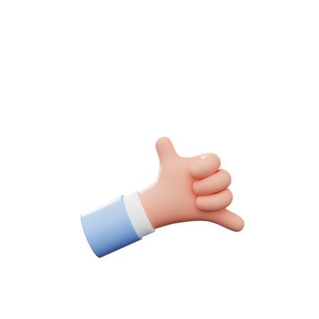 Gesto de la mano de roca  3D Icon