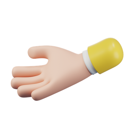 Emoji con gesto de la mano con la palma hacia arriba  3D Icon