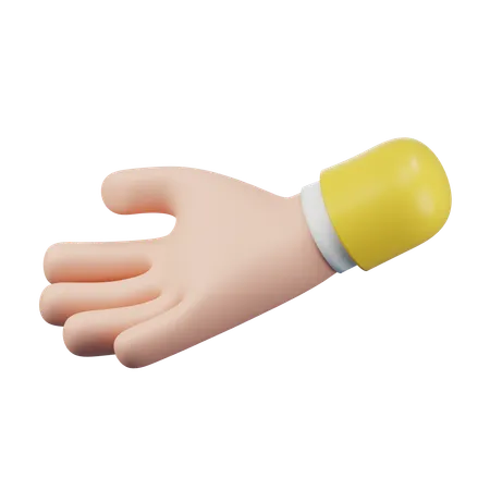 Emoji con gesto de la mano con la palma hacia arriba  3D Icon