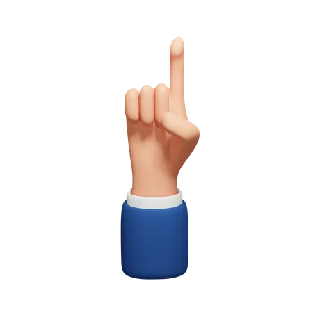 Gesto de la mano señalando  3D Icon