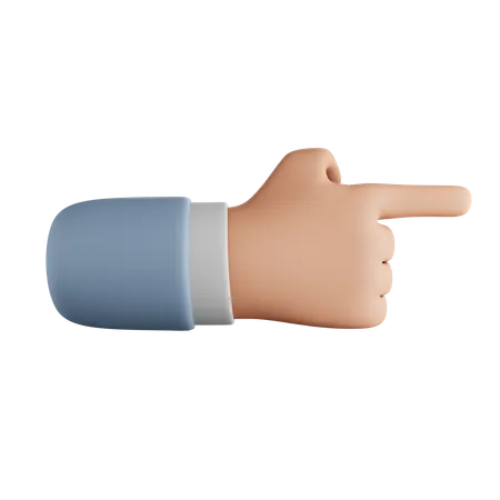 Gesto de la mano señalando  3D Icon