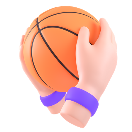 Gesto de lanzamiento de baloncesto  3D Icon