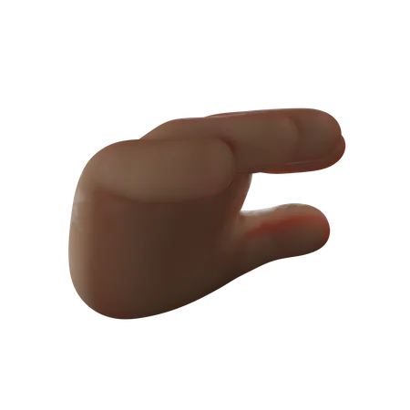 Coger el gesto de la mano  3D Illustration