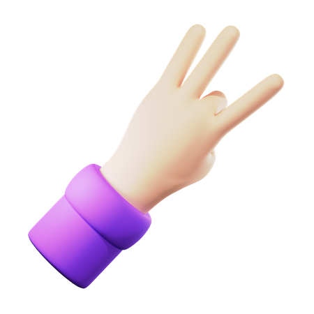 Gesto de la mano  3D Icon