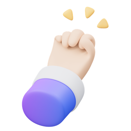 Gesto de tocar la mano  3D Icon