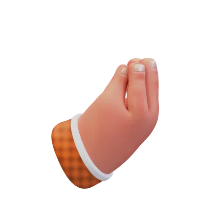 Gesto de la mano ahuecada  3D Icon