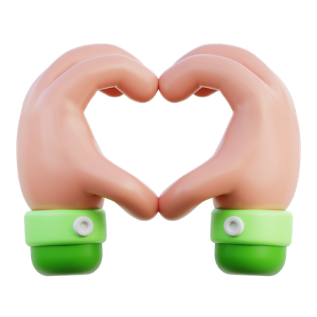 Gesto de la mano de amor  3D Icon