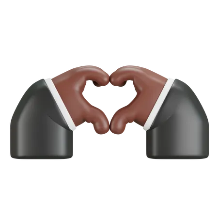 Gesto de la mano de amor  3D Icon