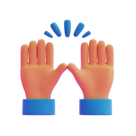 Gesto de la mano de celebración  3D Icon