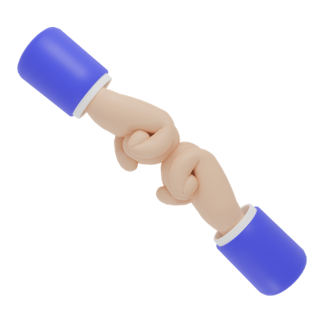 Gesto de mano de choque de puños  3D Icon