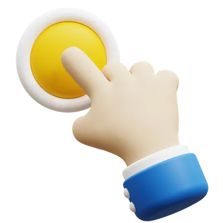 Hacer clic en el gesto de la mano  3D Icon