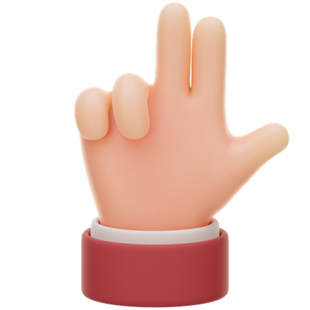 Gesto de disparar con la mano  3D Icon