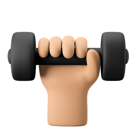 Gesto de la mano de levantamiento de pesas  3D Icon