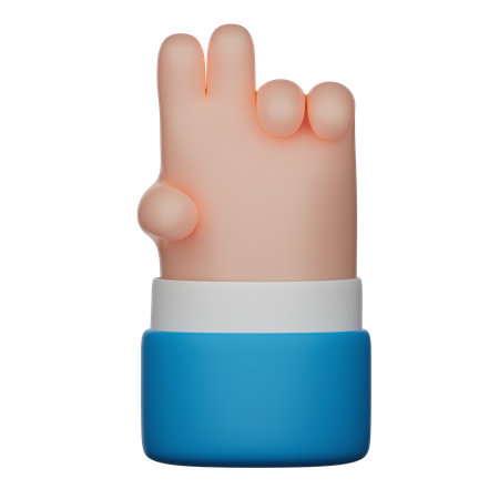 Signo de gesto de mano de paz  3D Icon