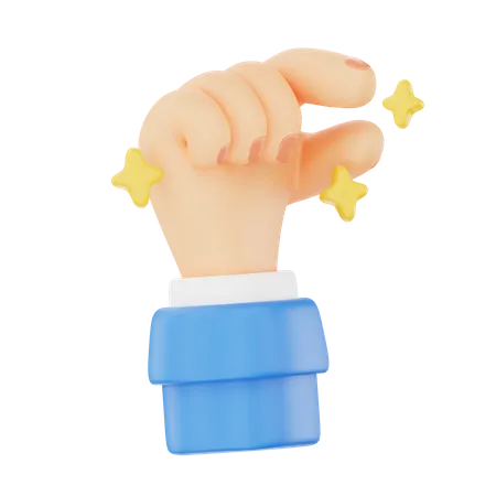 Pequeño gesto con la mano  3D Icon