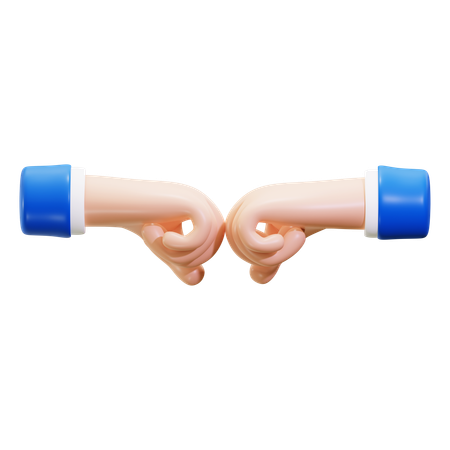 Gesto de mano de trato  3D Icon