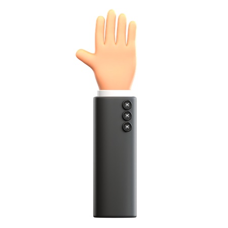 Gesto de mano de metal  3D Icon