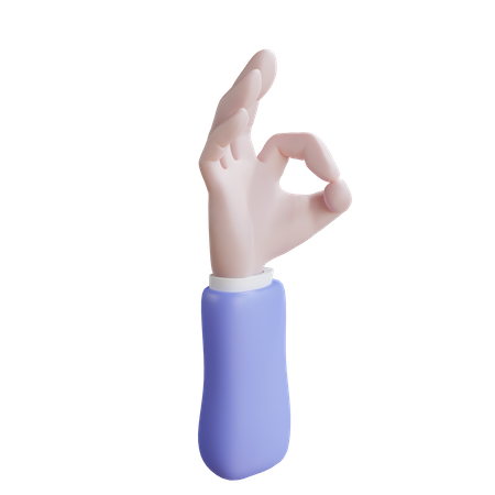 Ok gesto con la mano  3D Icon