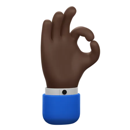Bien gesto con la mano  3D Icon