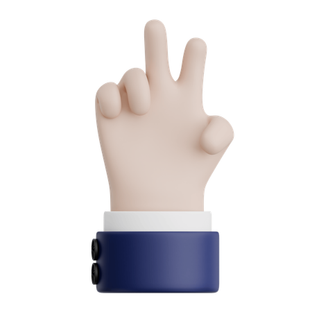 Gesto de mano paz  3D Icon