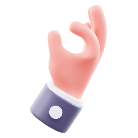 Pequeño gesto con la mano  3D Icon