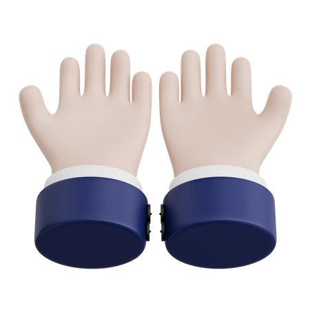 Gesto de la mano orar  3D Icon