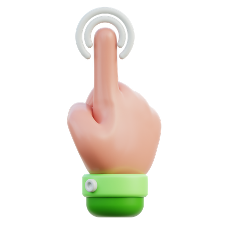 Gesto de la mano señalando  3D Icon