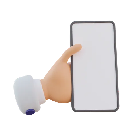 Gesto de mano sosteniendo el teléfono  3D Icon