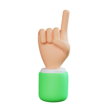 Gesto de la mano tauhid  3D Icon