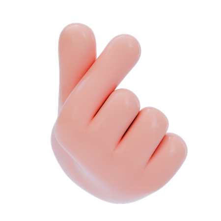 Gesto de la mano del corazón  3D Icon