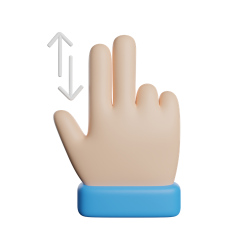 Gesto de la mano de zoom  3D Icon